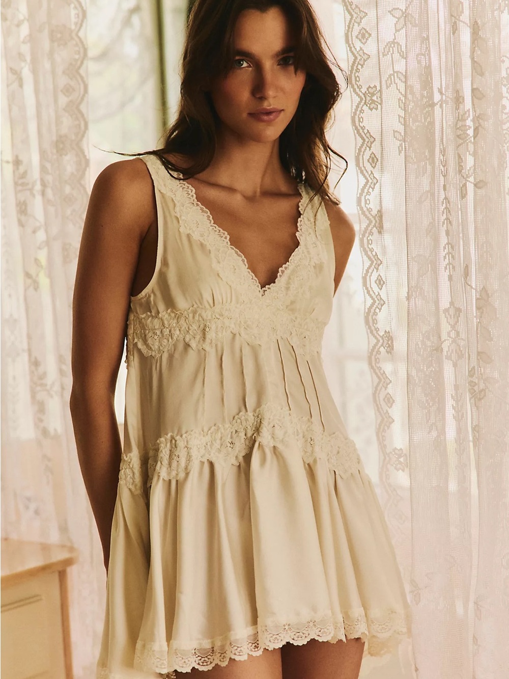 In the Groove Mini Slip Dress - Picture 3 of 4
